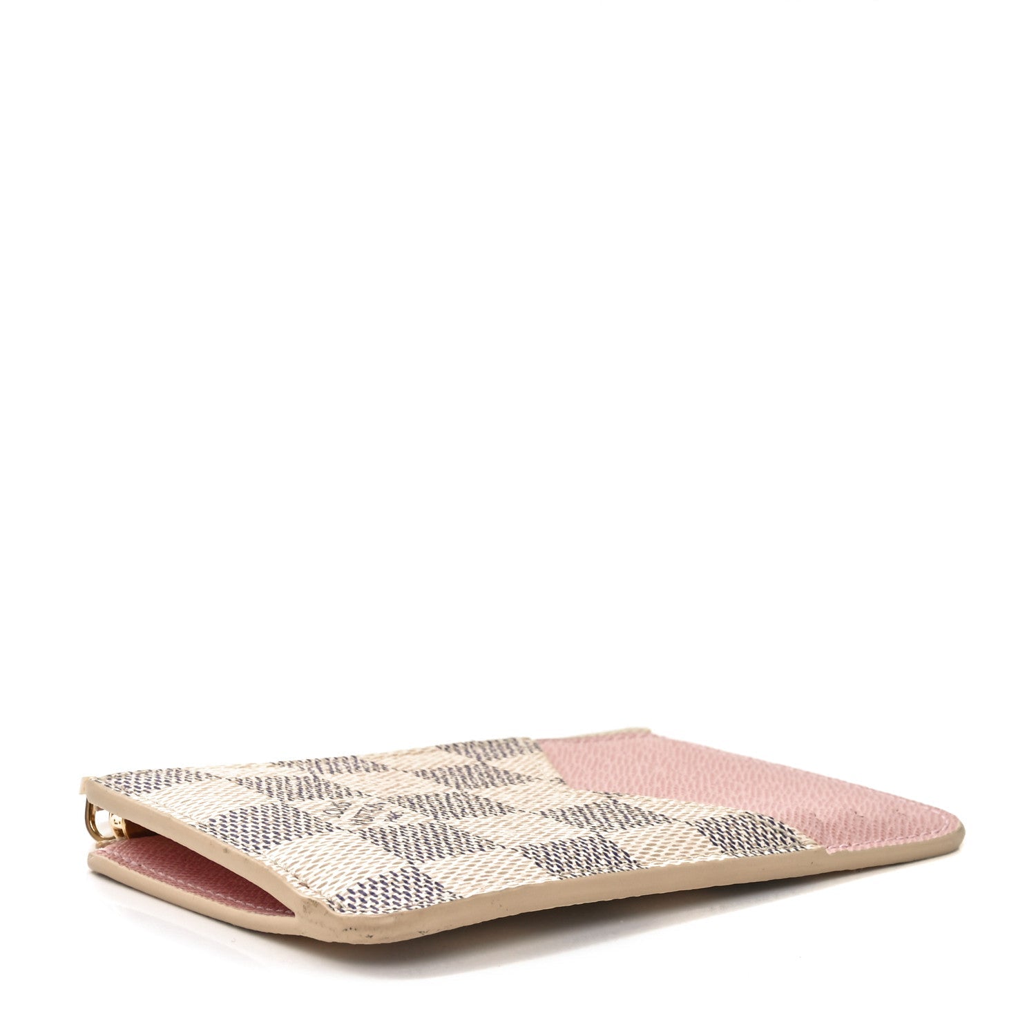 Damier Azur Zipped Romy  Holder  Rose Ballerine