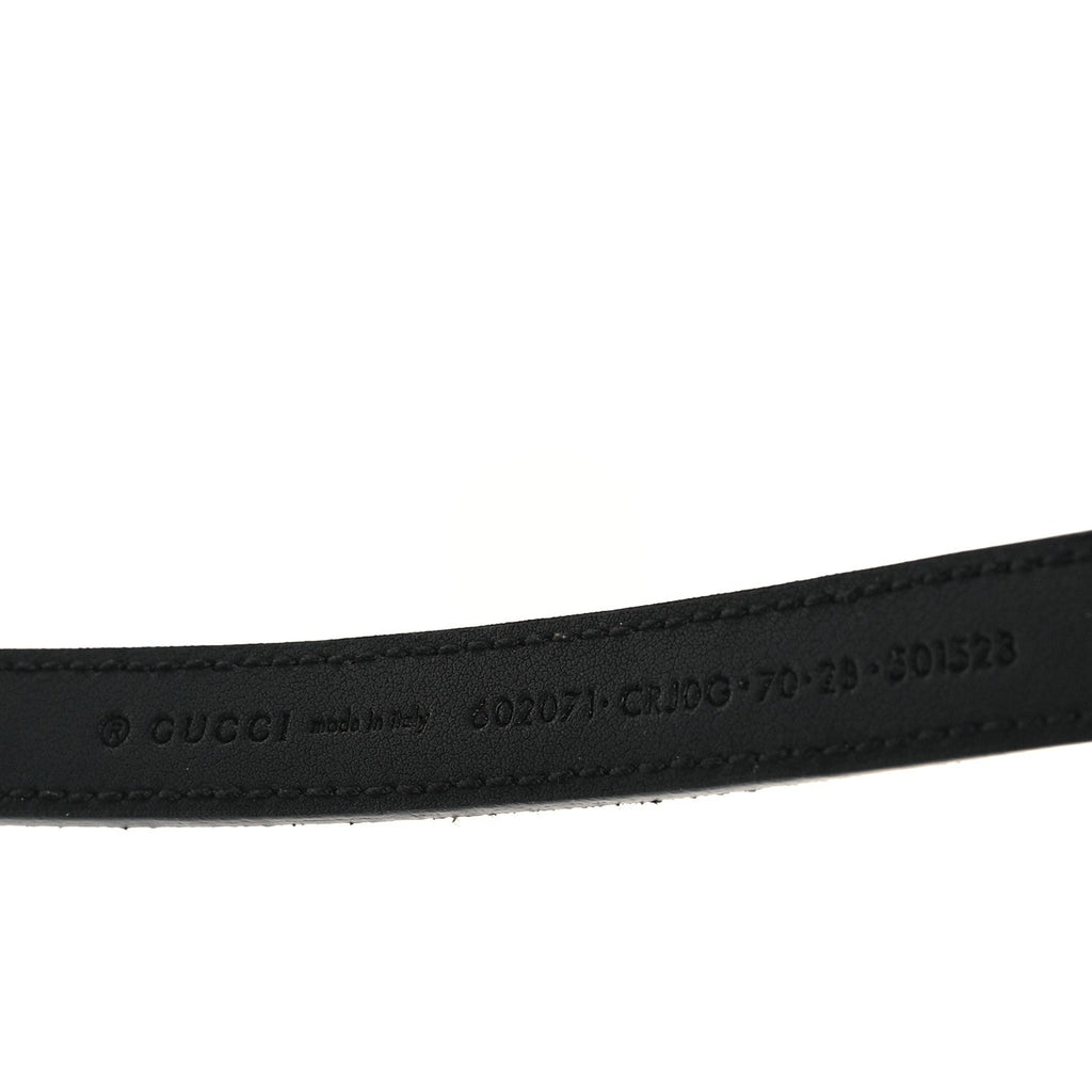 Suede Calfskin Torchon Double G 15mm Belt 70 28 Black