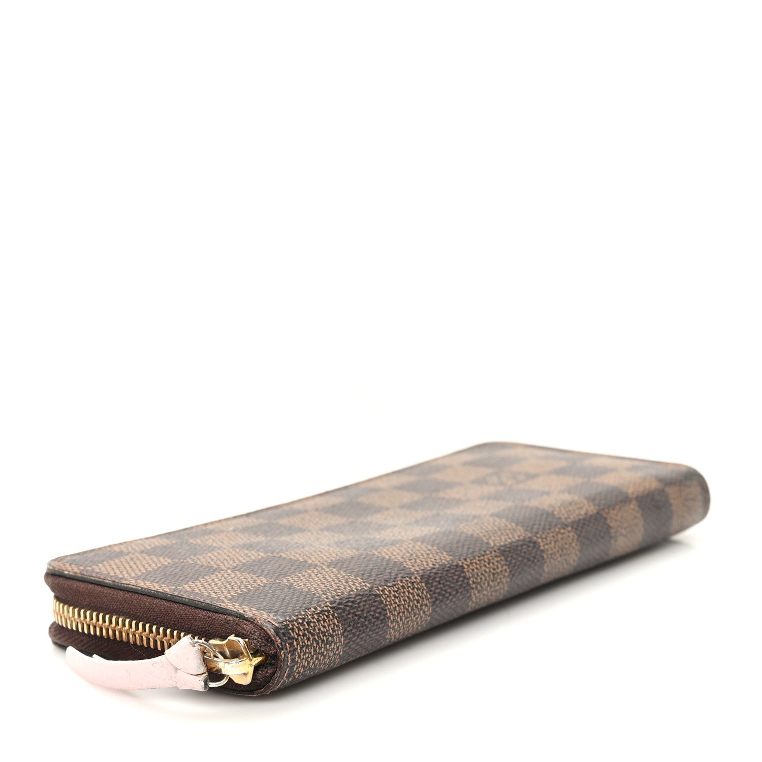 Damier Ebene Clemence Wallet Rose Ballerine