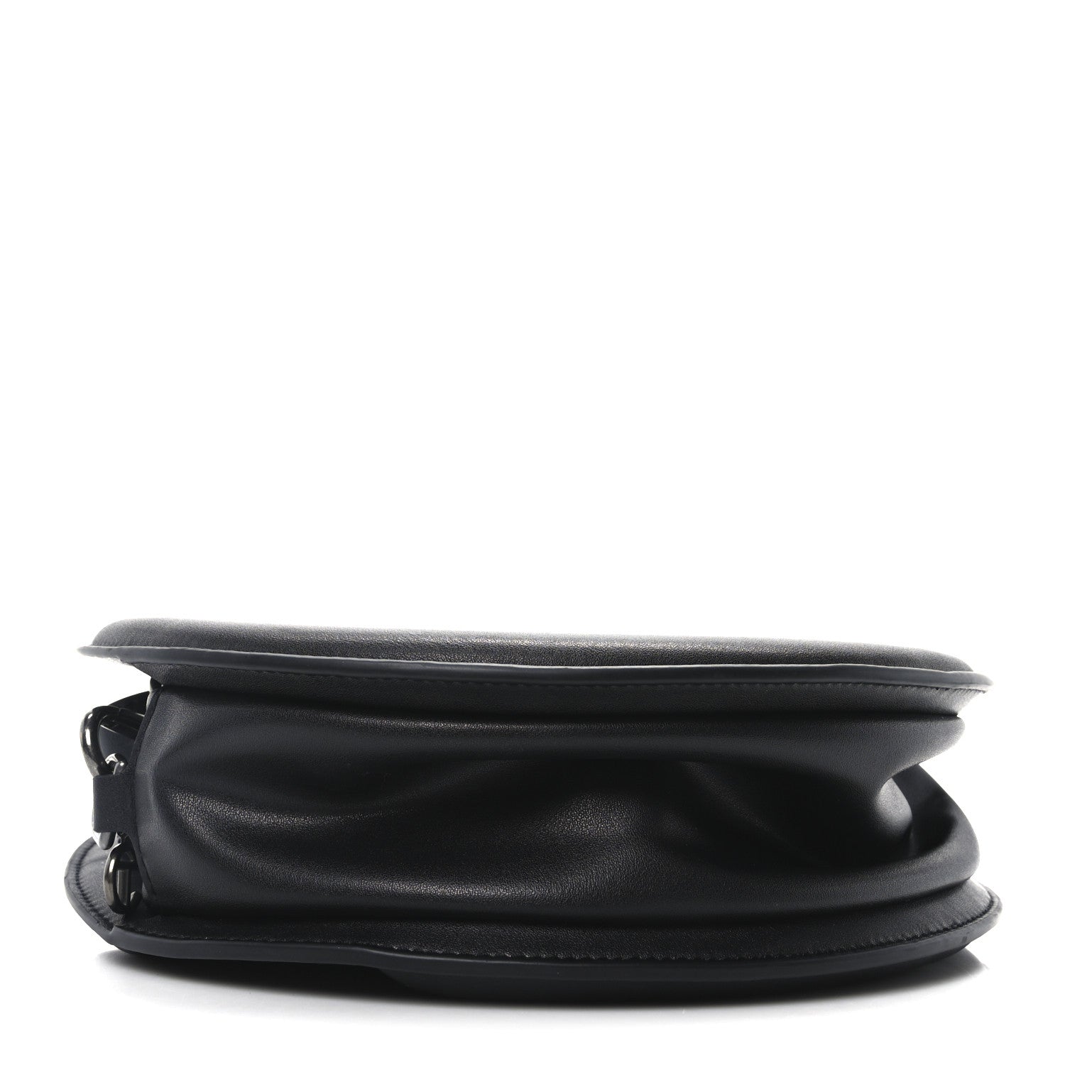 Vegan Leather Major Circle Bag Black