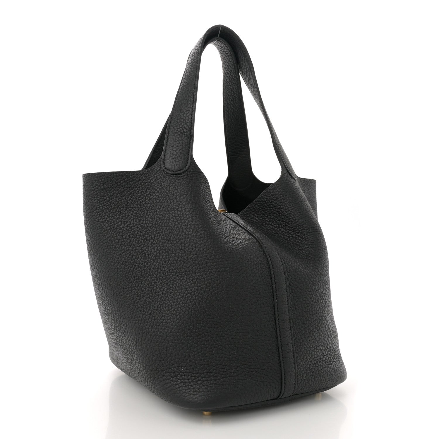 Taurillon Clemence Picotin Lock 22 MM Black