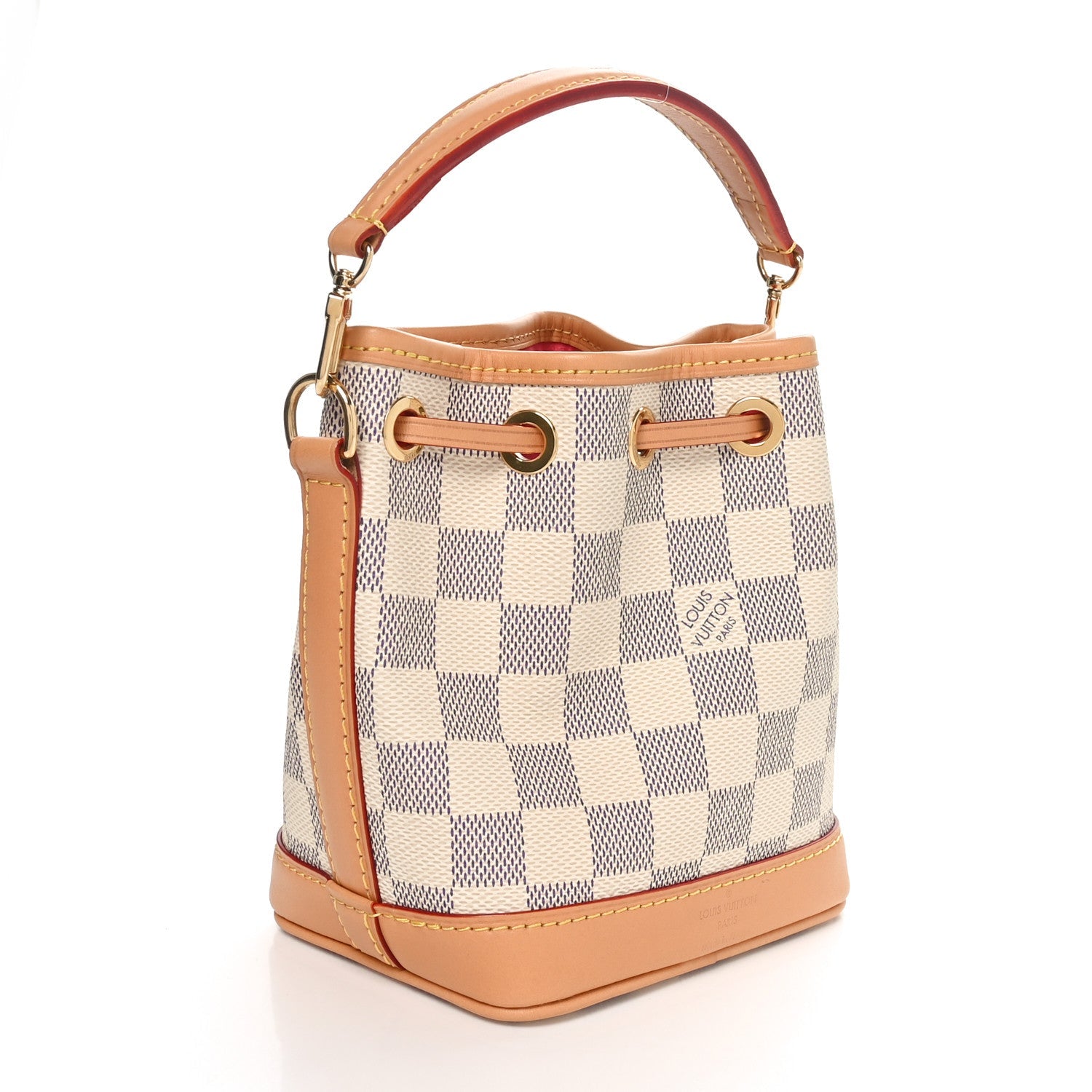 Damier Azur Vivienne Sac Nano Noe Dragon Fruit Pink