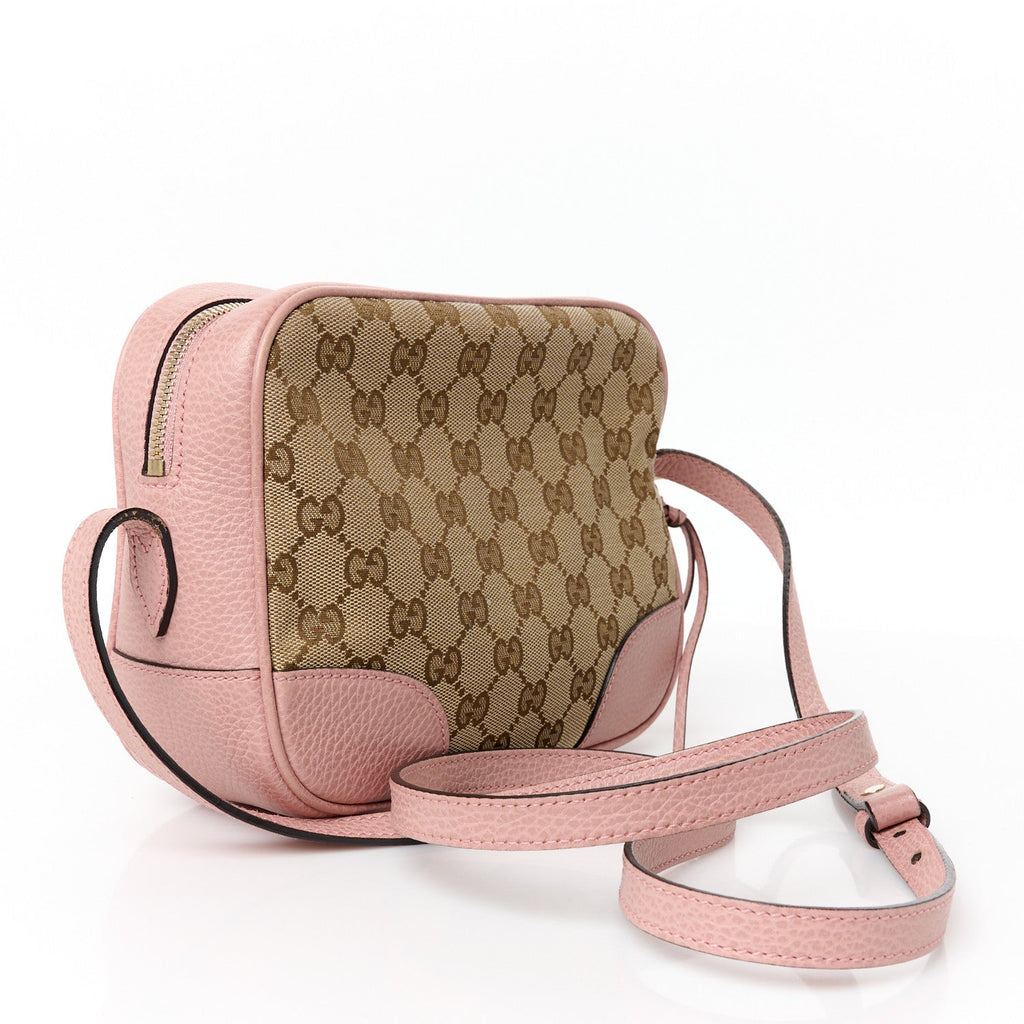 Monogram Mini Bree Messenger Bag Beige Soft Pink