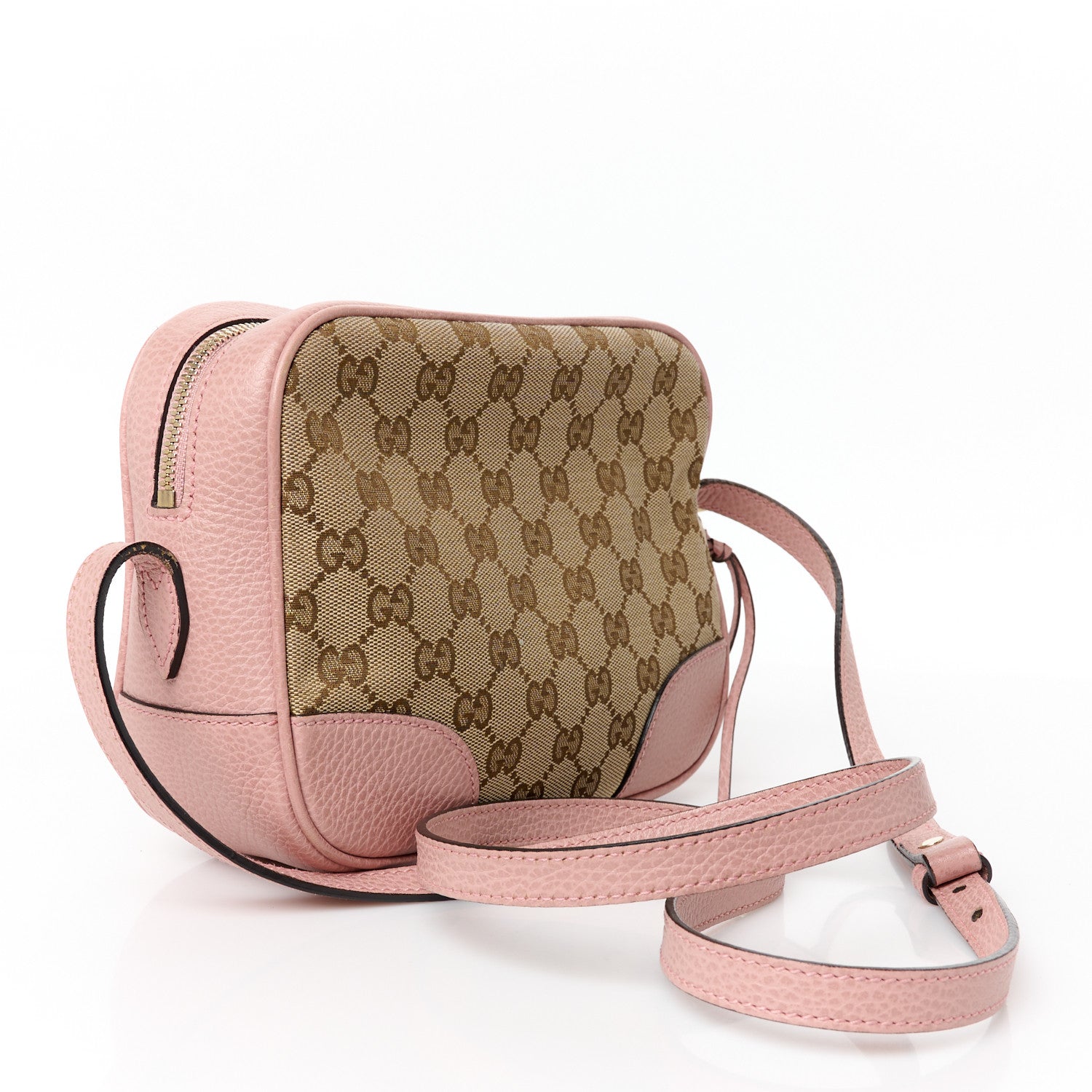 Monogram Mini Bree Messenger Bag Beige Soft Pink