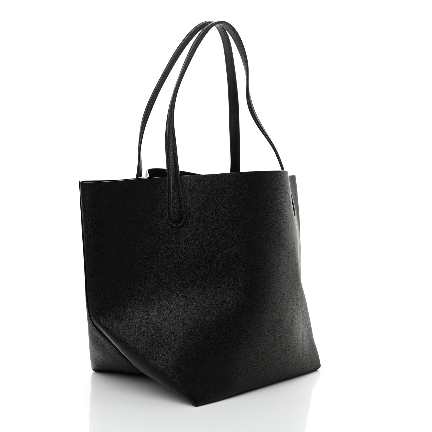 Supple Calfskin Everyday Soft Tote Black