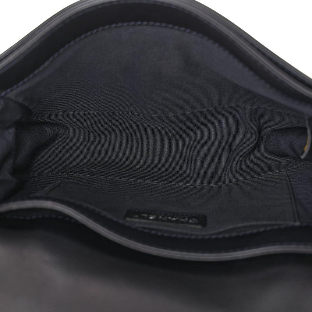 Patent Medium Boy Reverso Flap Black