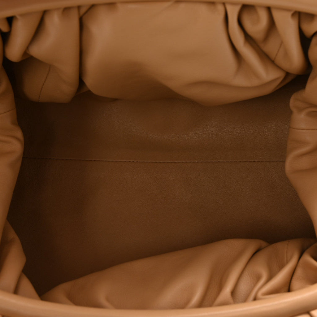 Smooth Butter Calf The Pouch OversizedClutch Nude