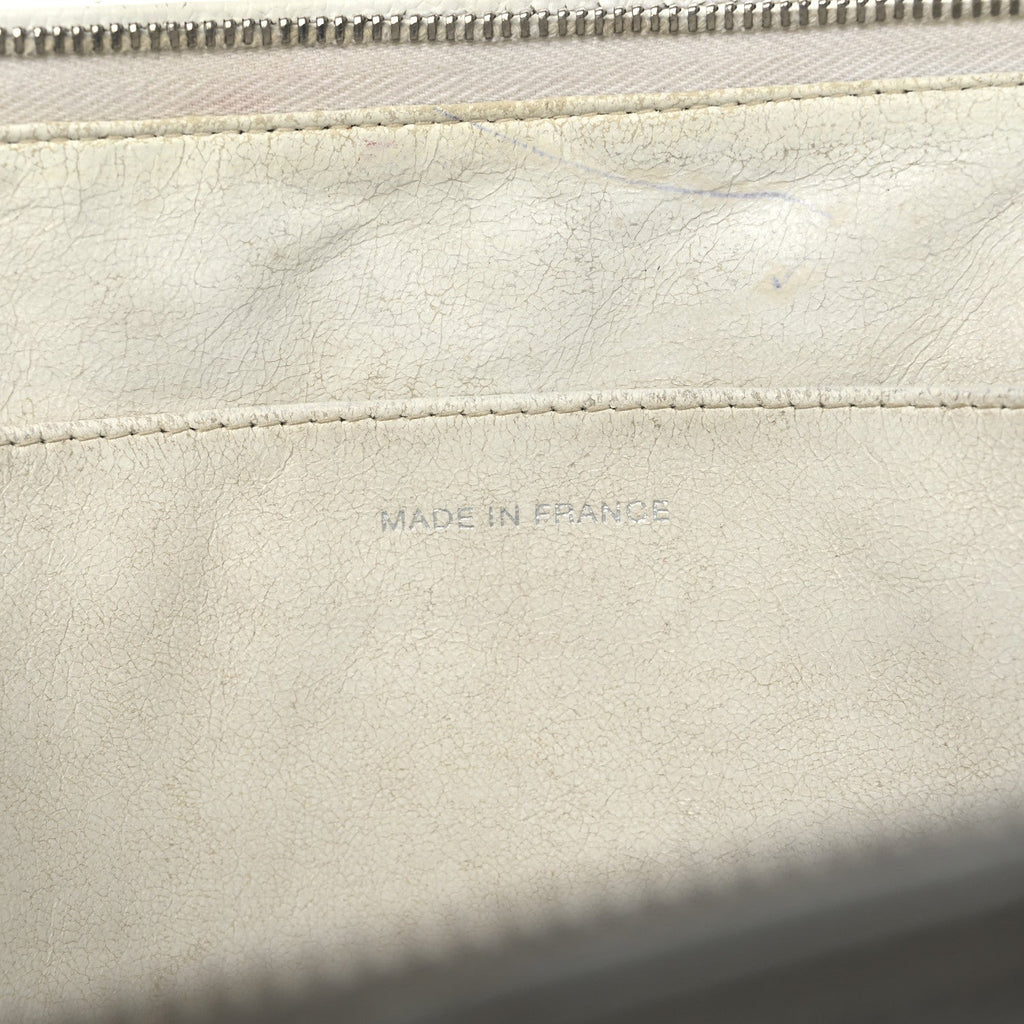Caviar Quilted Shoulder Bag White