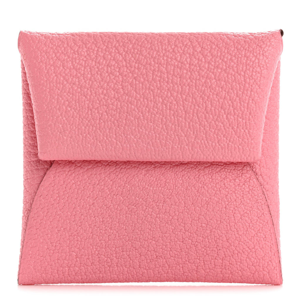 Chevre Mysore Bastia Verso Coin Purse Rose Confetti Brique