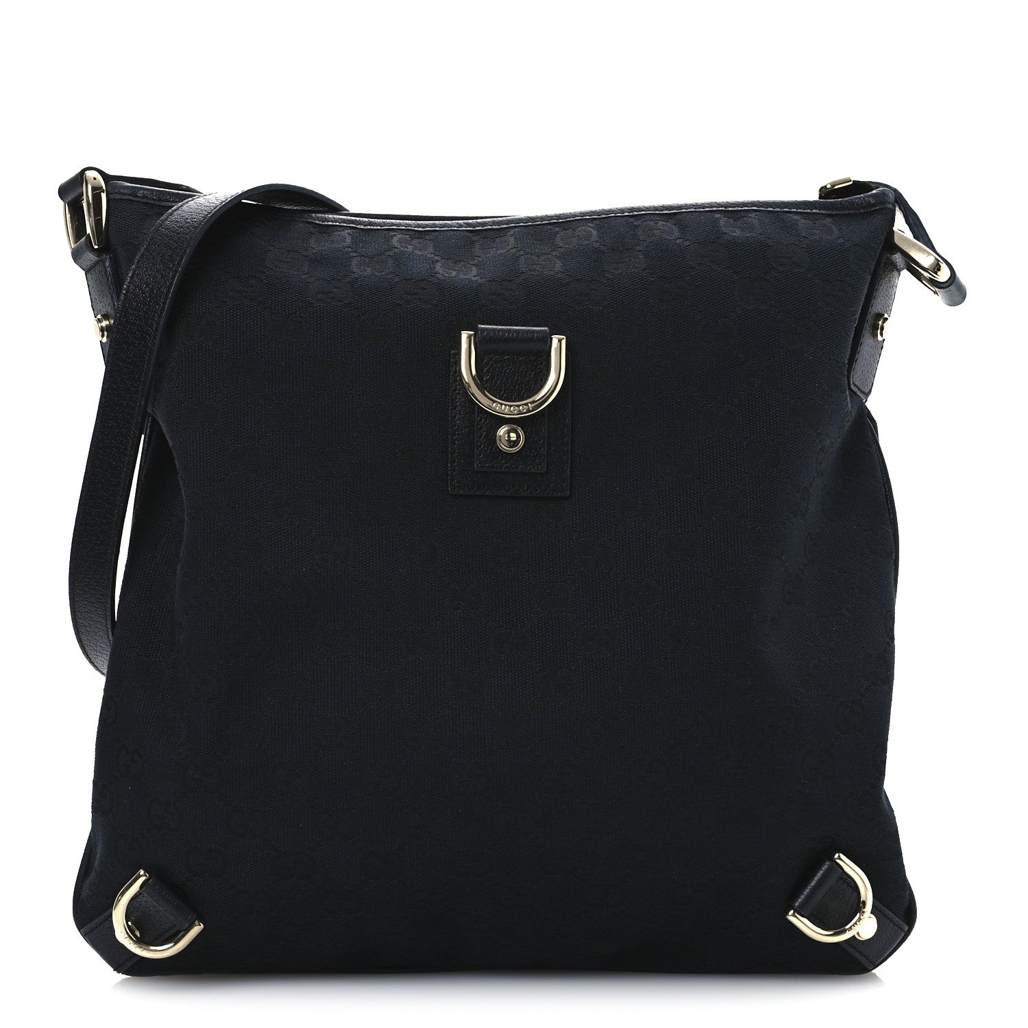 Monogram Abbey Messenger Bag Black