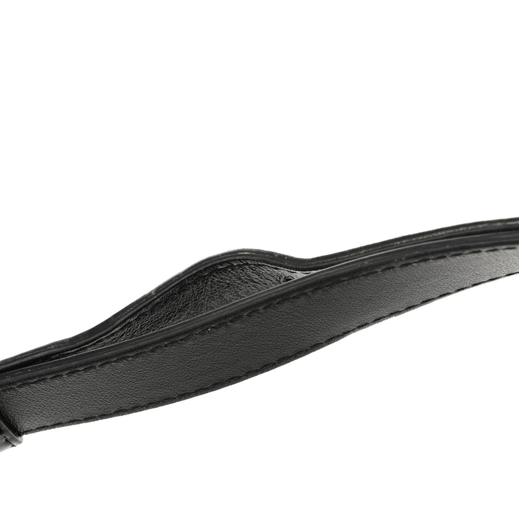 Calfskin Quilted Waist Belt Bag Black