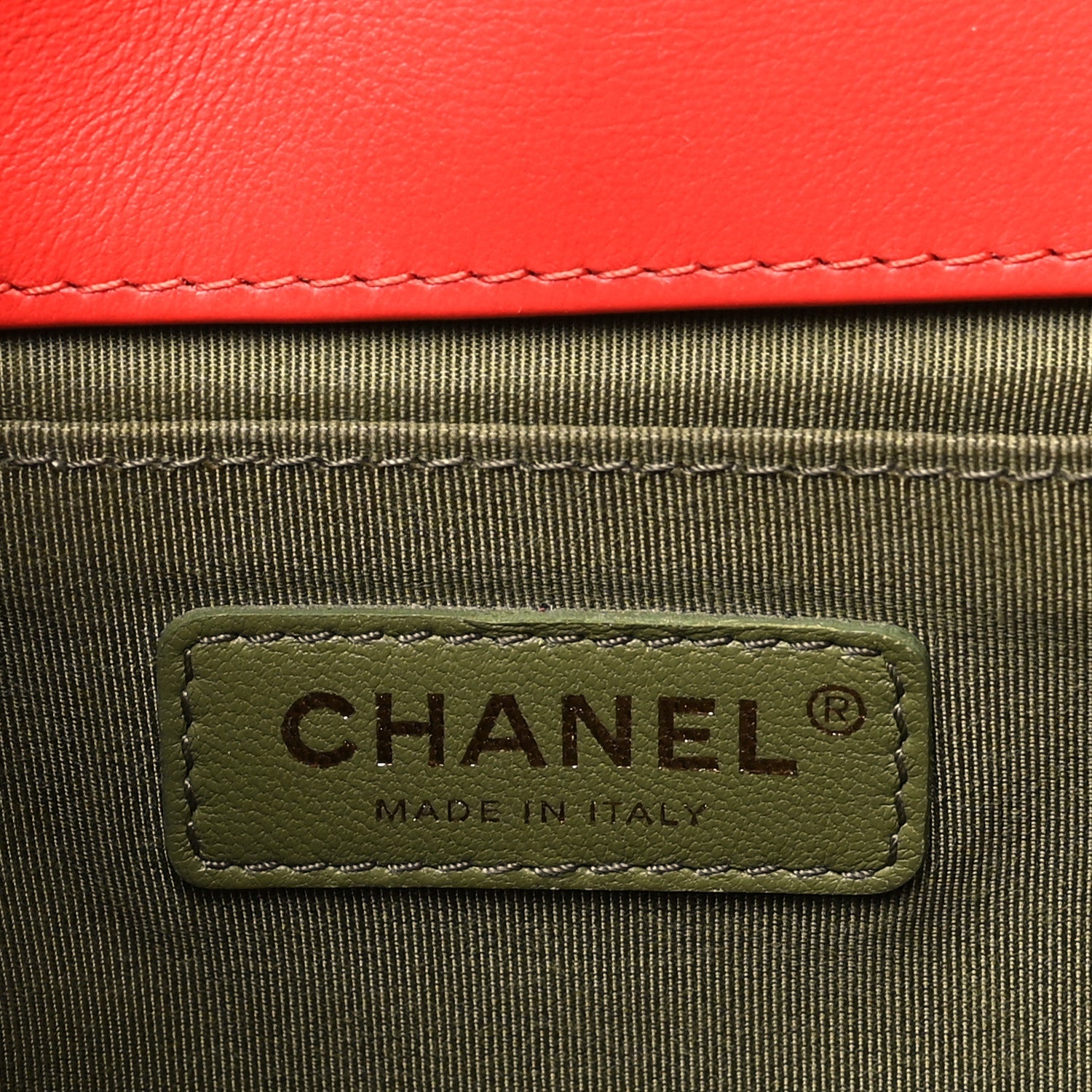 Lambskin Quilted Medium Boy Flap Red