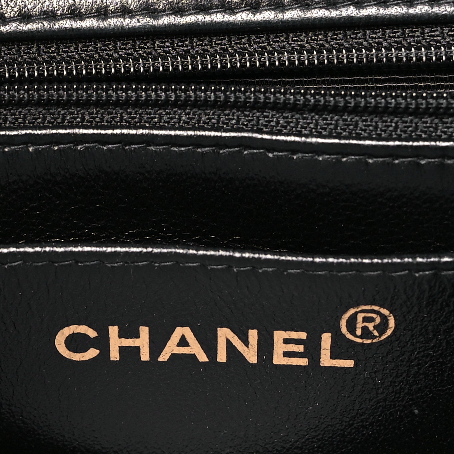 Patent Quilted Shoulder Flap Bag Black