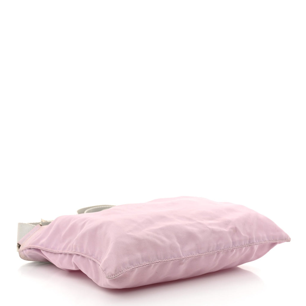 Nylon Vela Sport Flat Messenger Bag Rosa