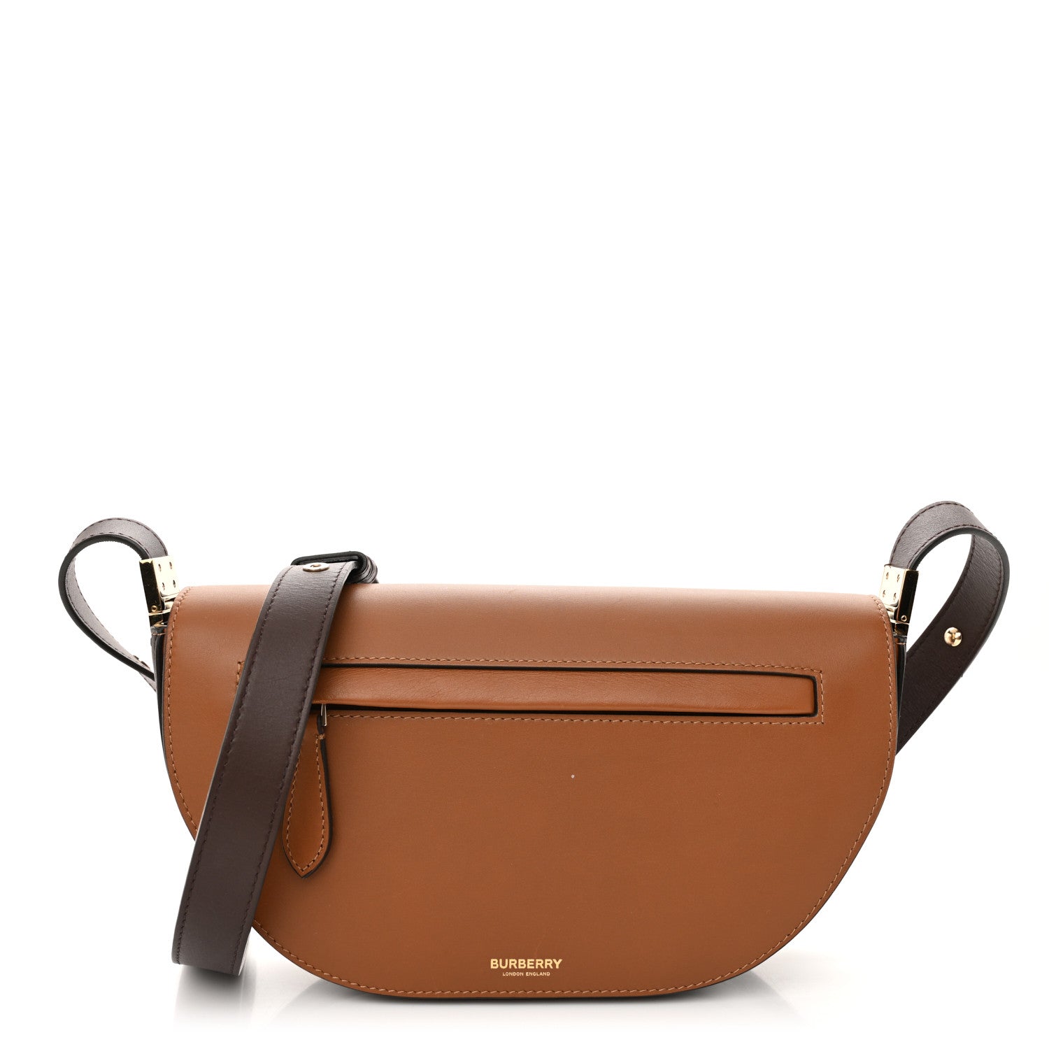 Calfskin Small Two-Tone Olympia Shoulder Bag Warm Tan
