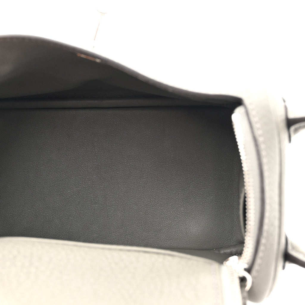 Taurillon Clemence Mini Lindy 20 Gris Meyer