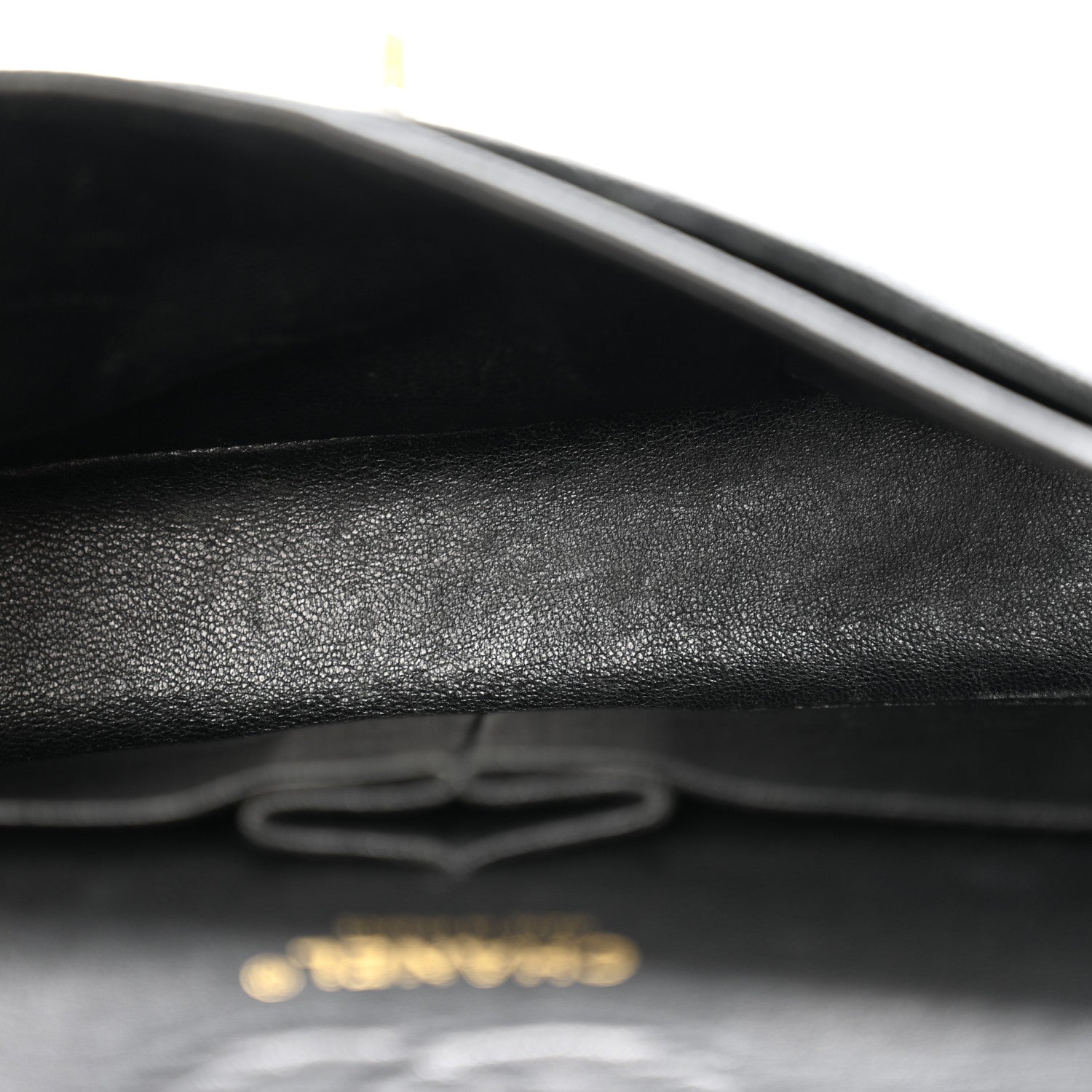 Caviar Quilted Small Double Flap Black
