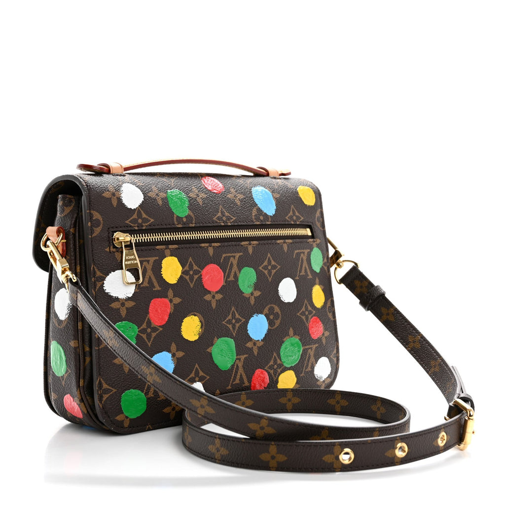 LV x YK Monogram Painted Dots Pochette Metis