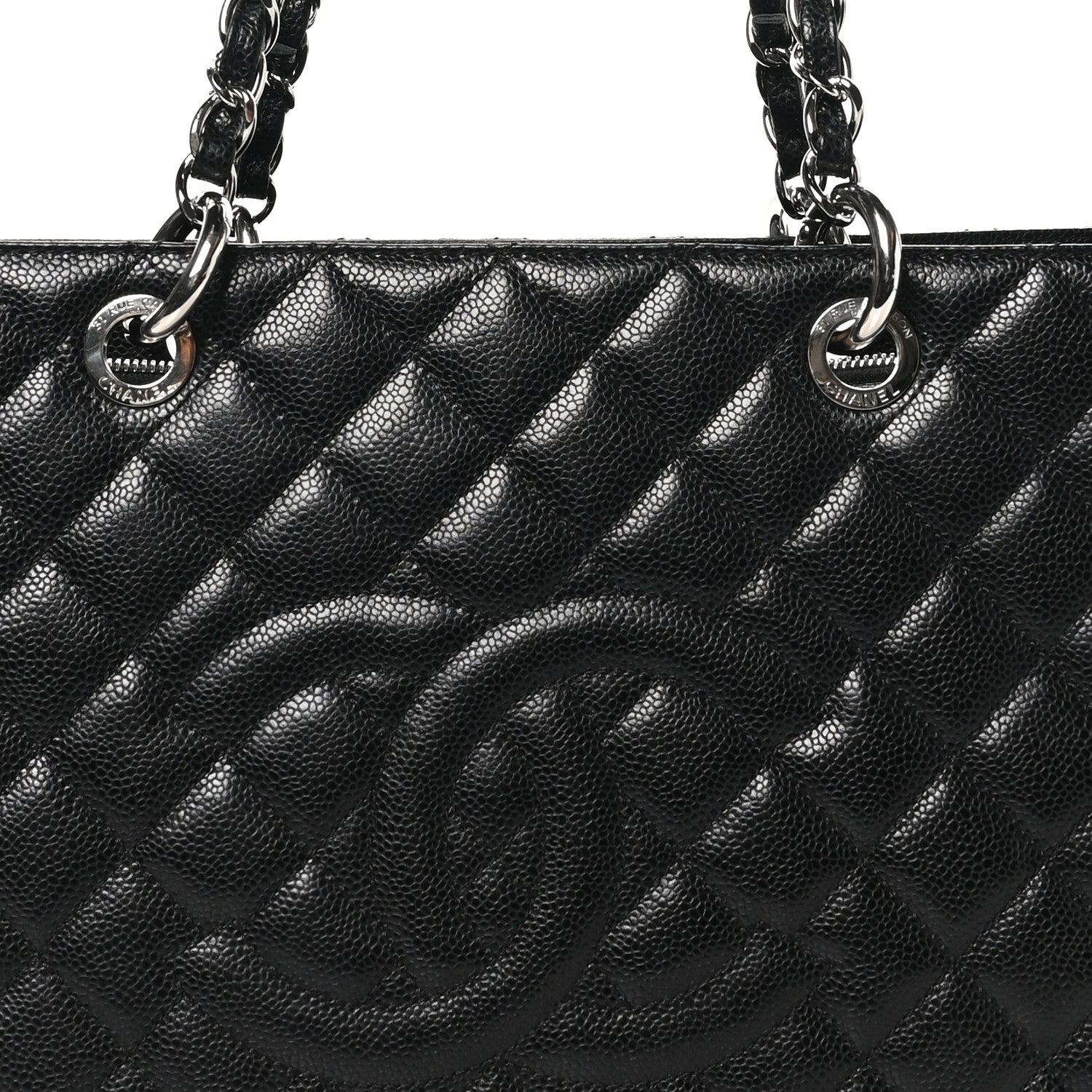 Caviar Quilted XL Grand Shopping Tote GST Black