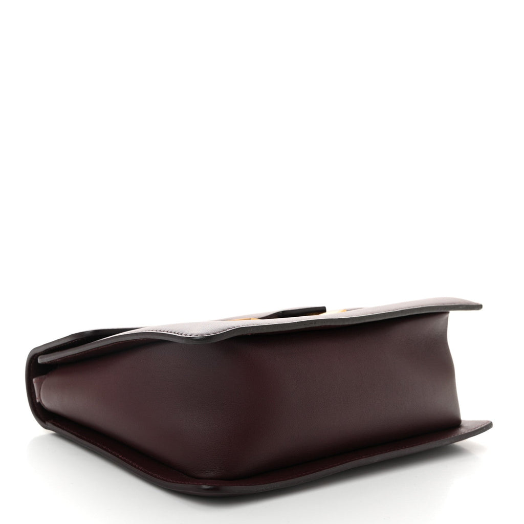 Calfskin Medium Sienna Crossbody Bag  Burgundy