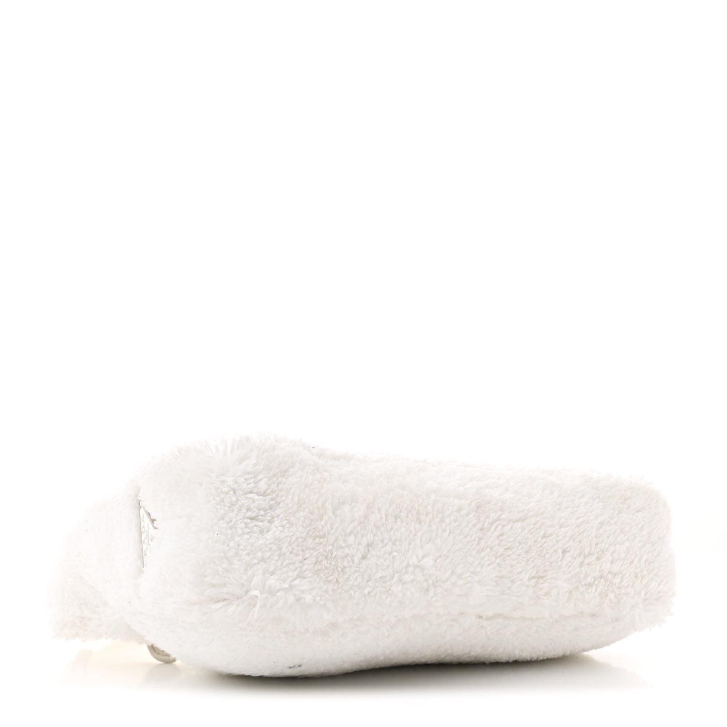 Terry Cloth Mini Re-Edition 2000 Bag White Black