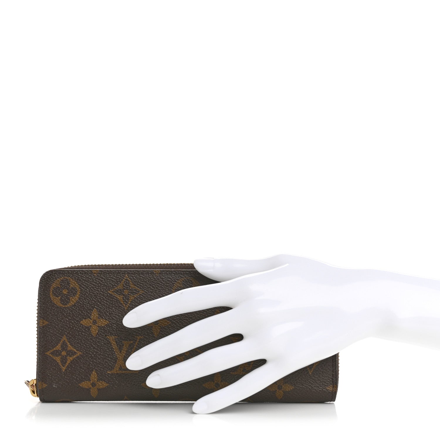 Monogram Clemence Wallet Rose Ballerine
