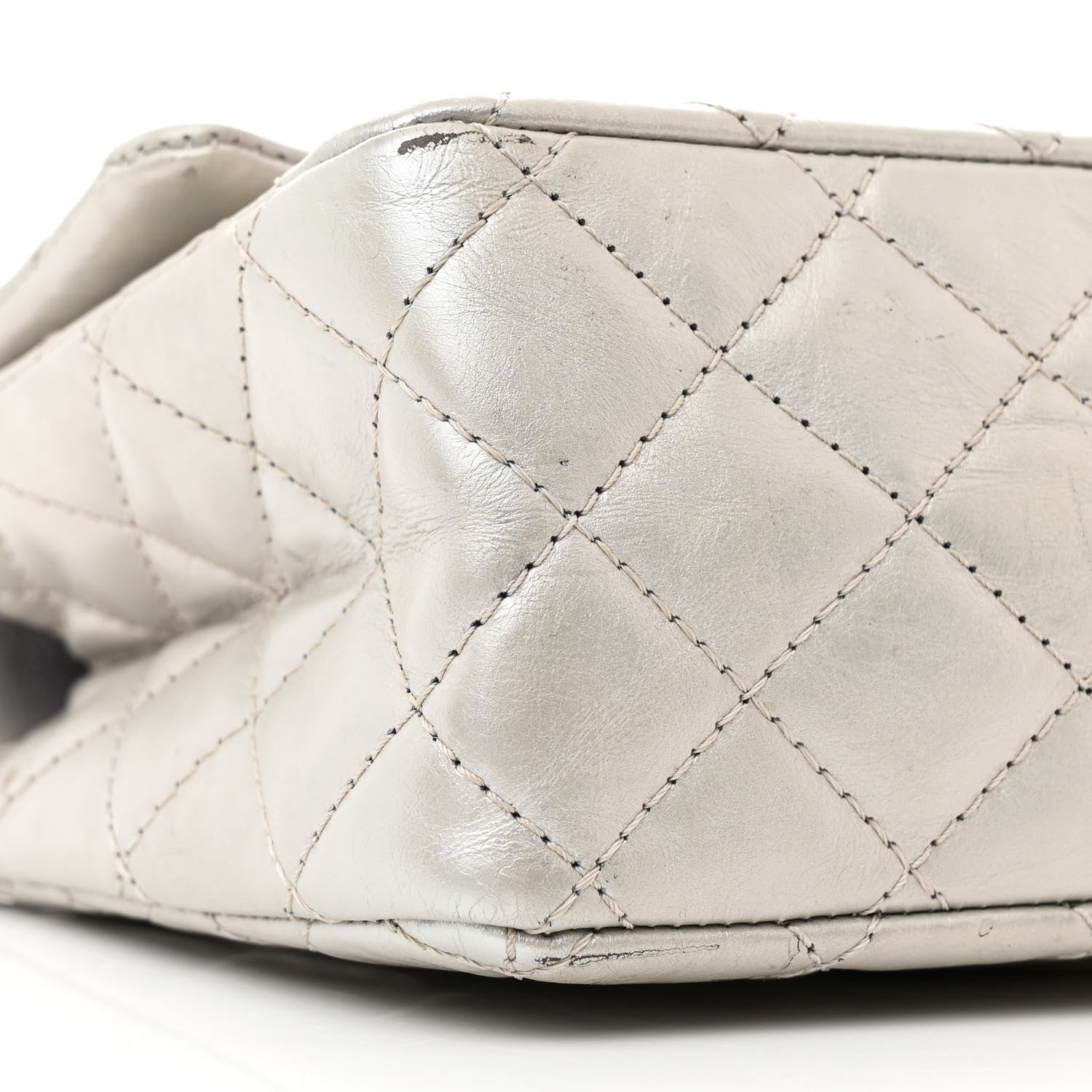 Metallic Lambskin Quilted 2.55 Reissue 226 Flap Silver
