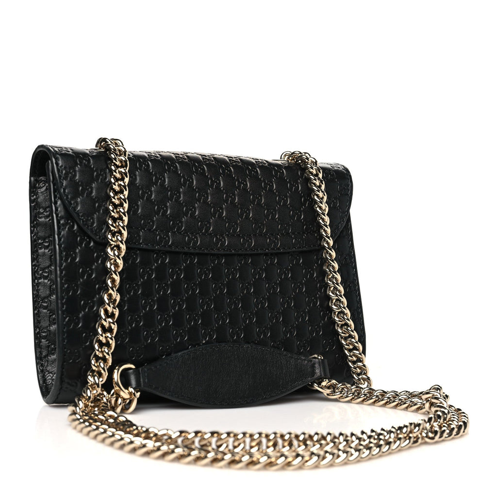 Microguccissima Mini Emily Shoulder Bag Black