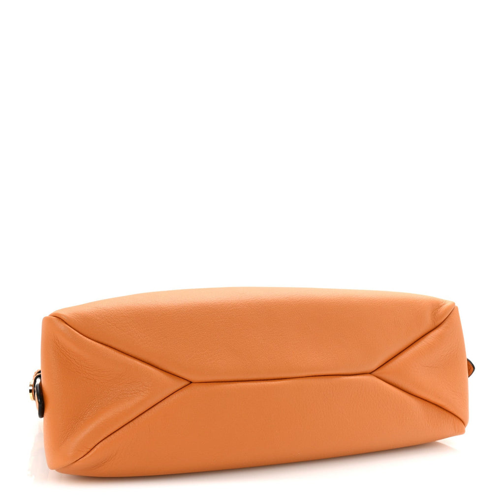 Soft Calfskin Medium Aimee Shoulder Bag Caramel