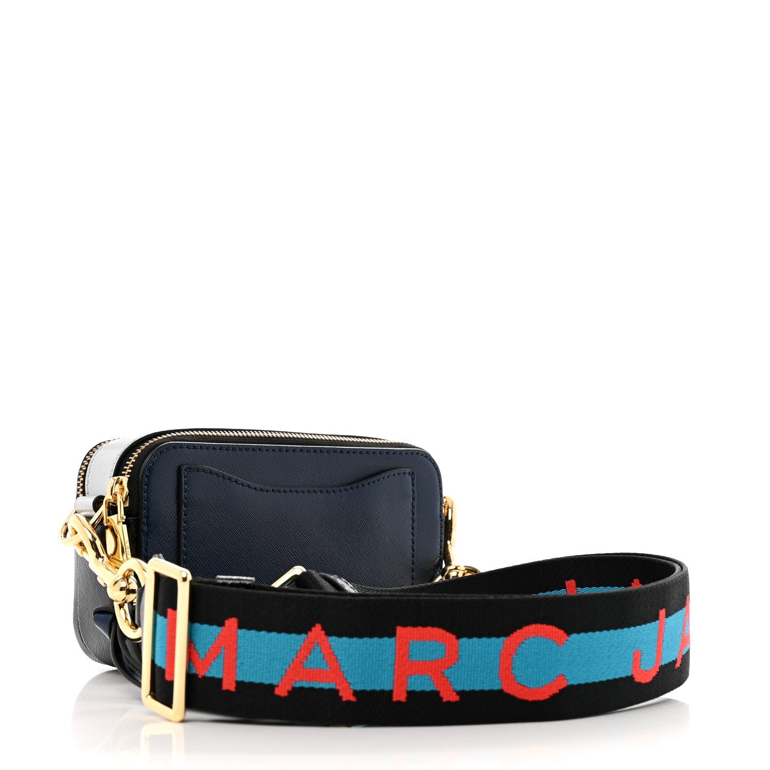 Saffiano Small Snapshot Camera Bag Blue Sea