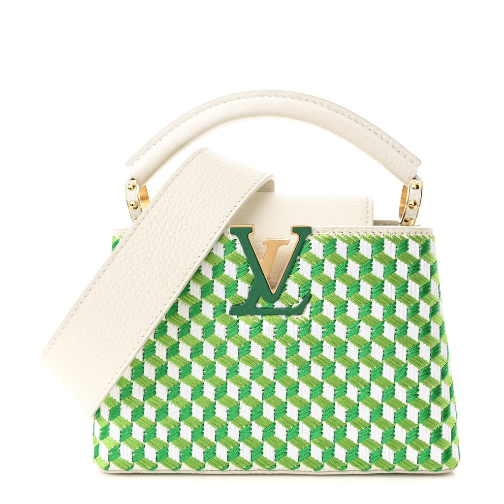Taurillon Braided Capucines Mini Vert