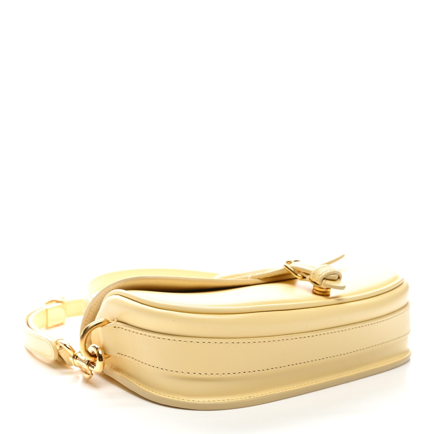 Box Calfskin East West Bobby Bag Soft Yellow