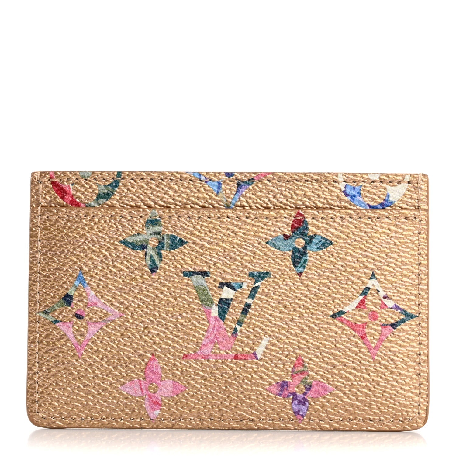 Metallic Monogram LV Garden  Holder Gold