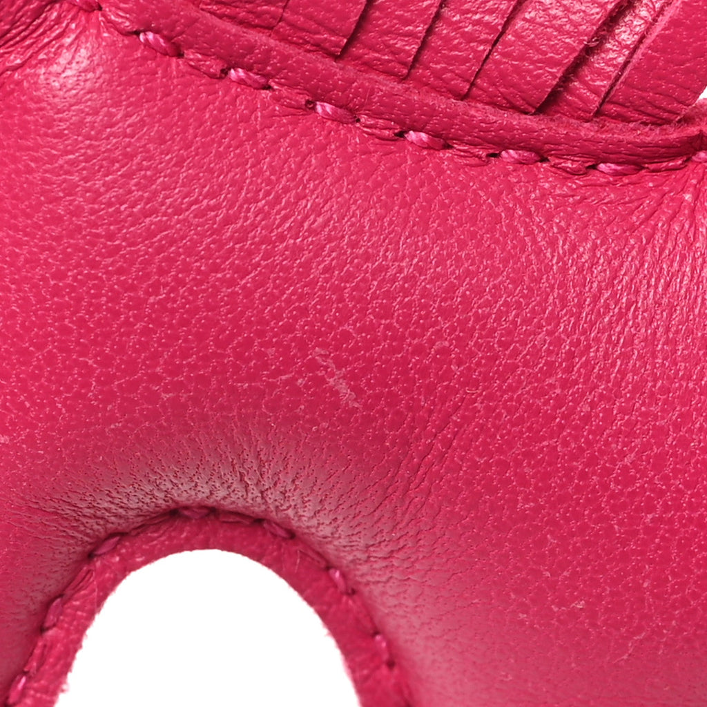 Milo Lambskin Grigri Rodeo Horse Bag Charm PM Rose Mexico