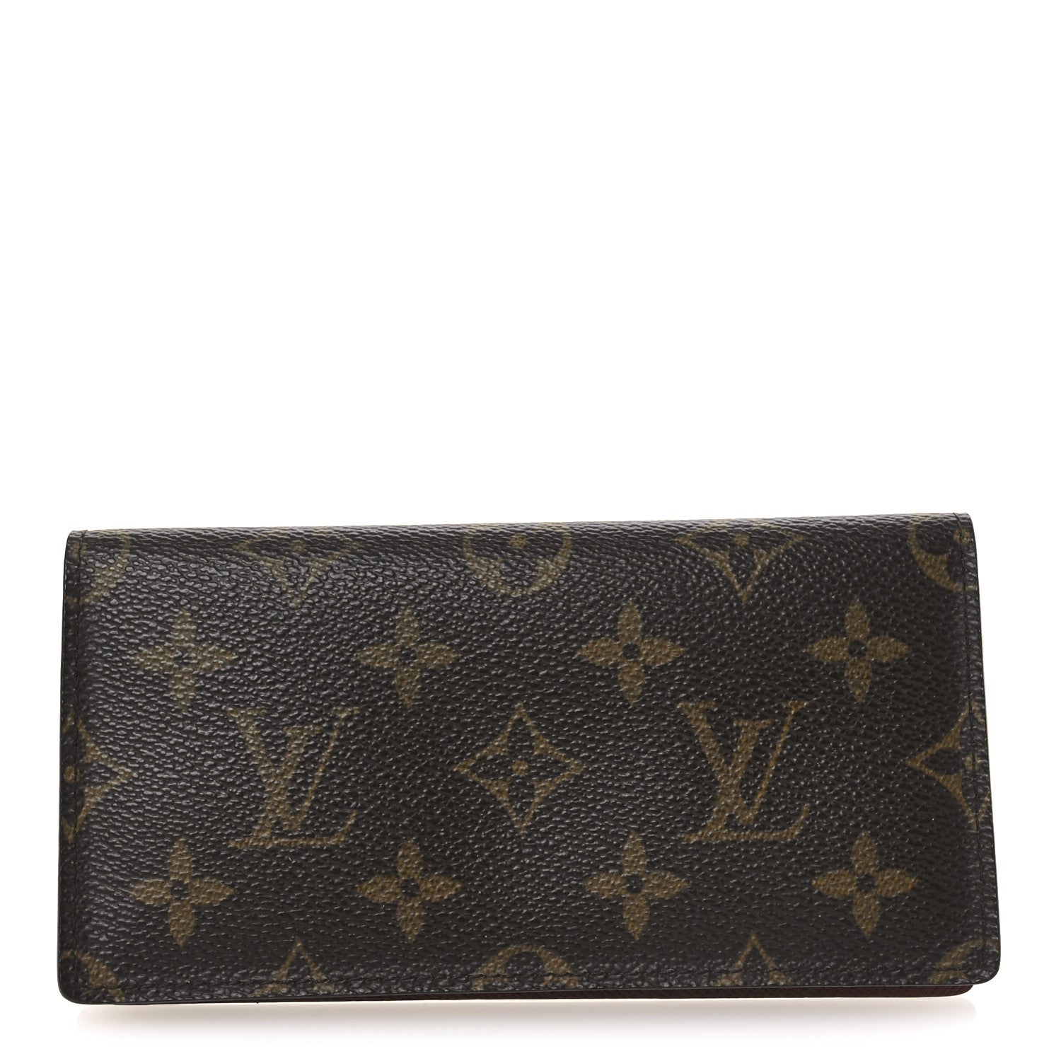 Monogram Simple Checkbook Holder Wallet Cover