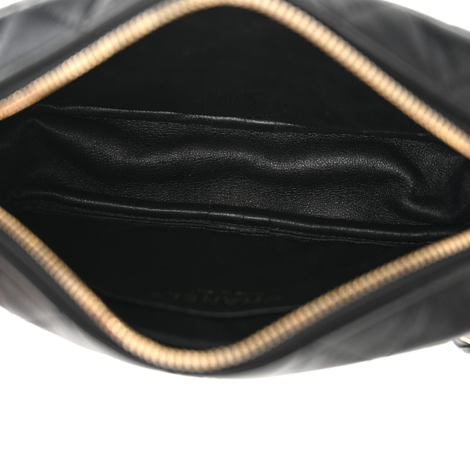 Lambskin Quilted Camera Bag Black