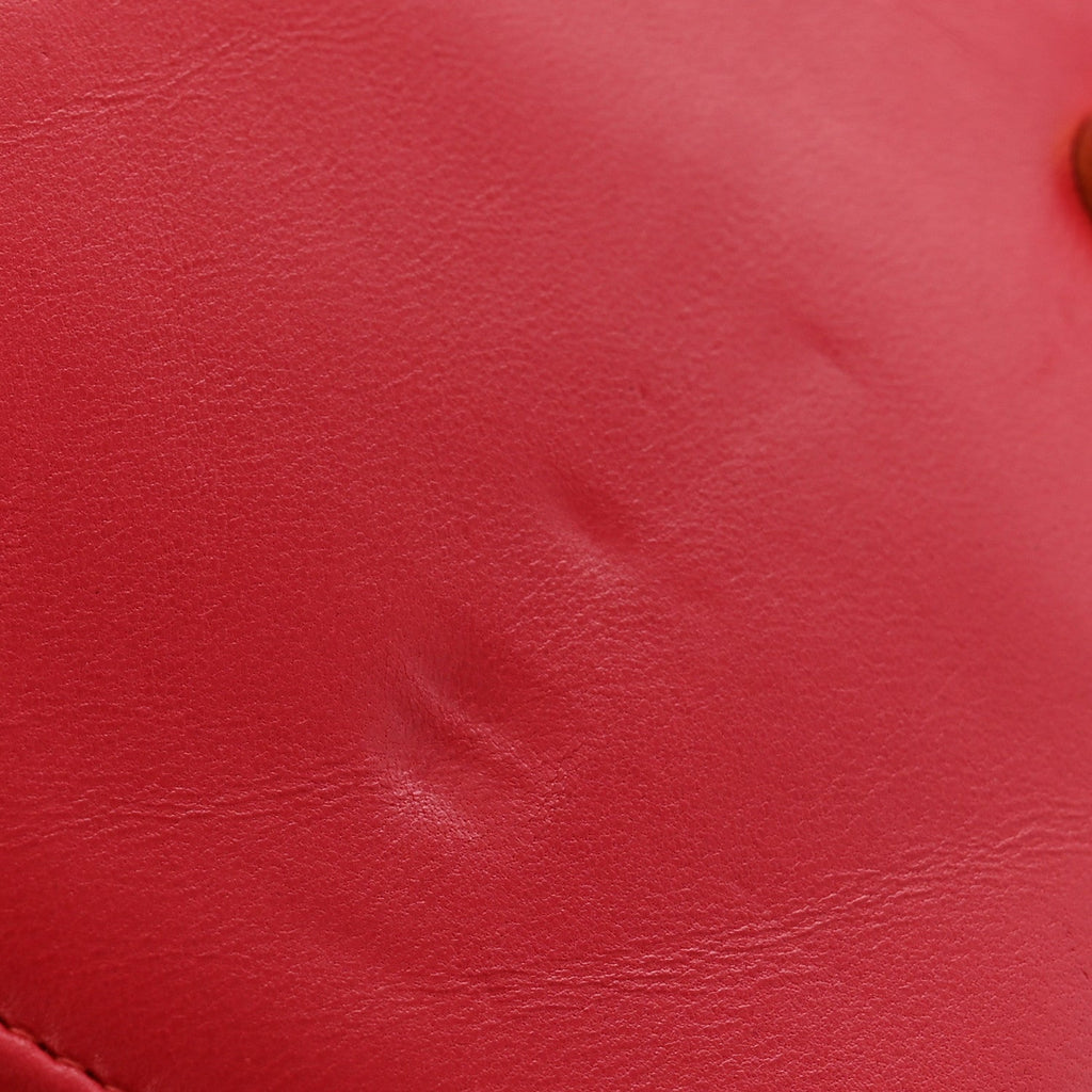 Lambskin Quilted Boy Wallet On Chain WOC Dark Fuchsia