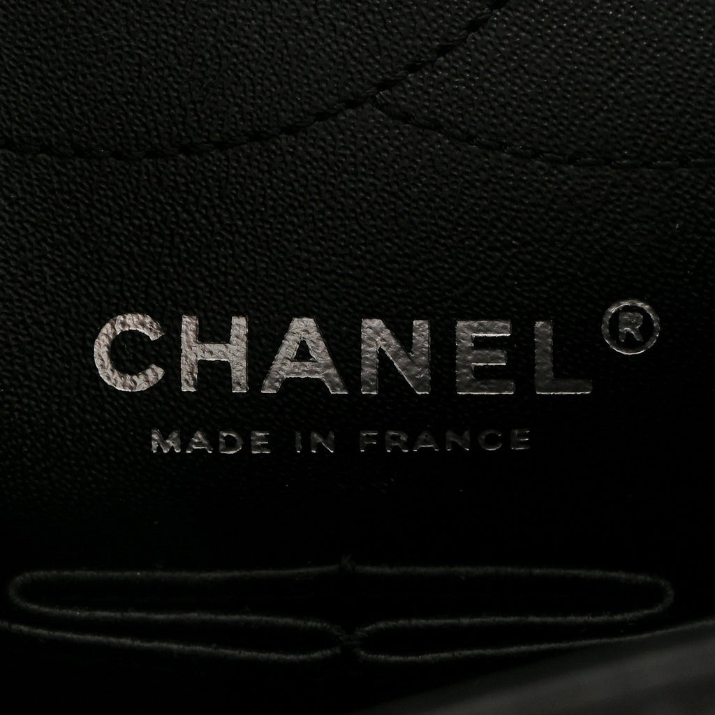 Glazed Aged Calfskin Quilted 2.55 Reissue 225 Flap So Black