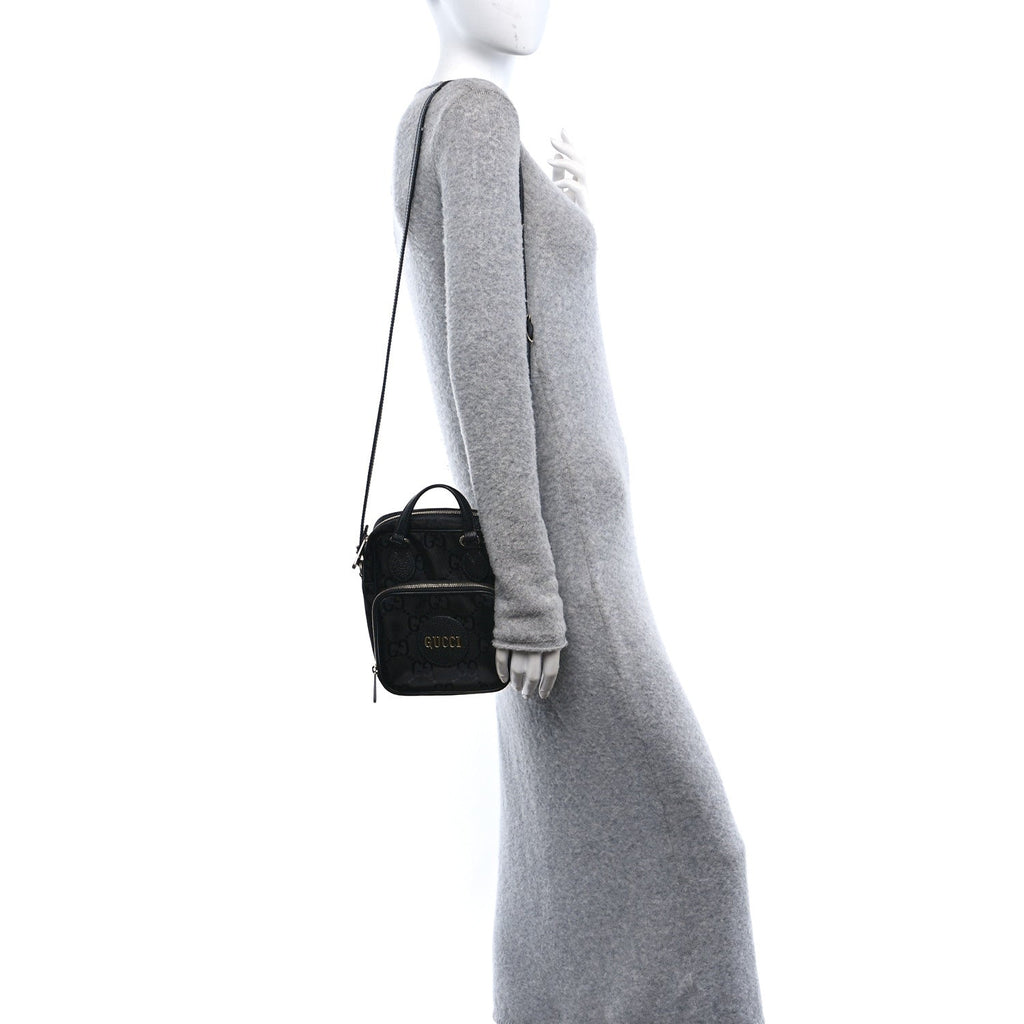 Econyl Nylon Monogram Off The Grid Shoulder Bag Black