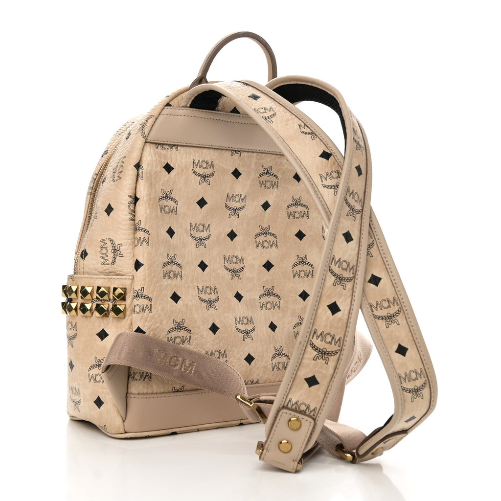 Visetos Small Side Stud Stark Backpack Beige