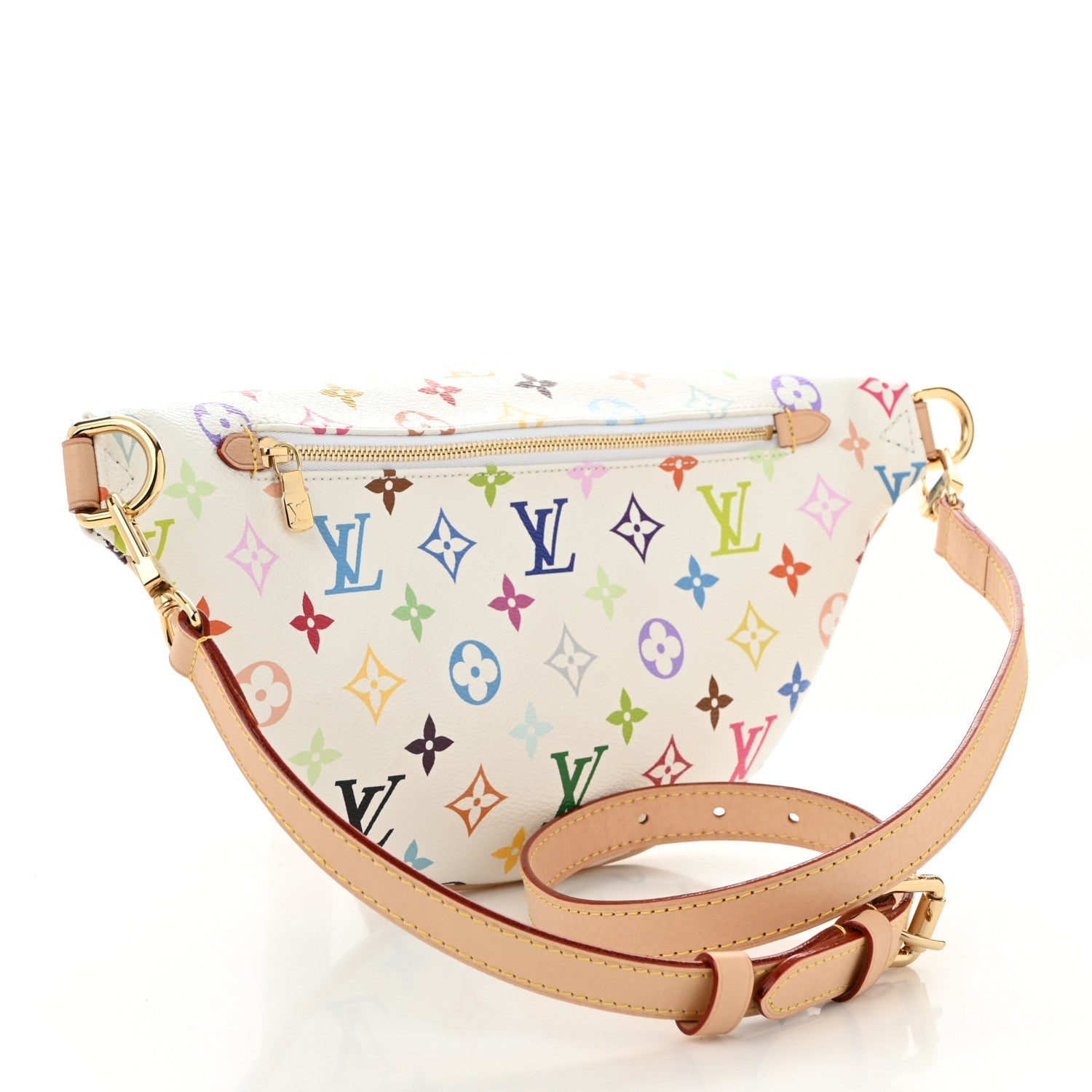 LV X TM Monogram Multicolor High Rise Bumbag White