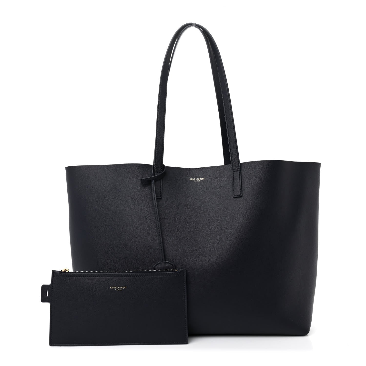 Calfskin Large Shopping Tote Deep Marine