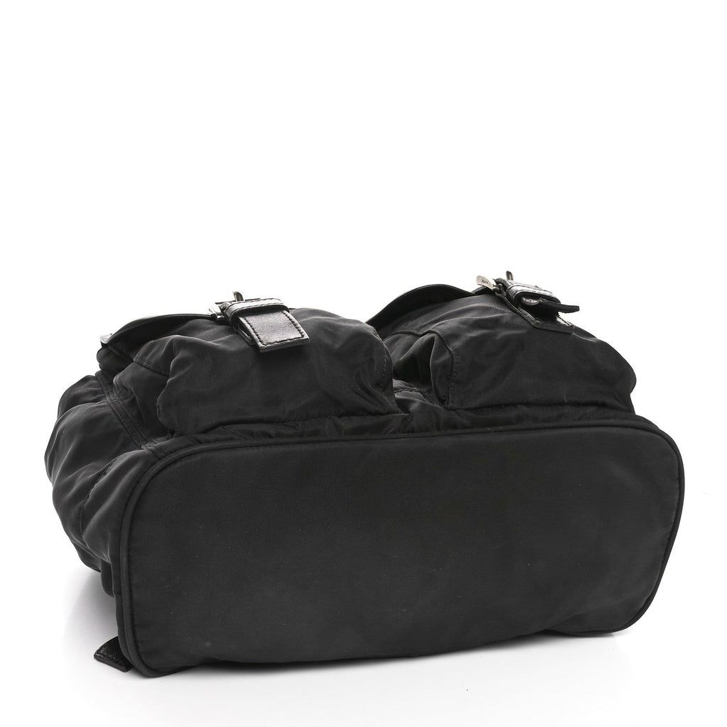 Tessuto Nylon Vela Medium Backpack Black