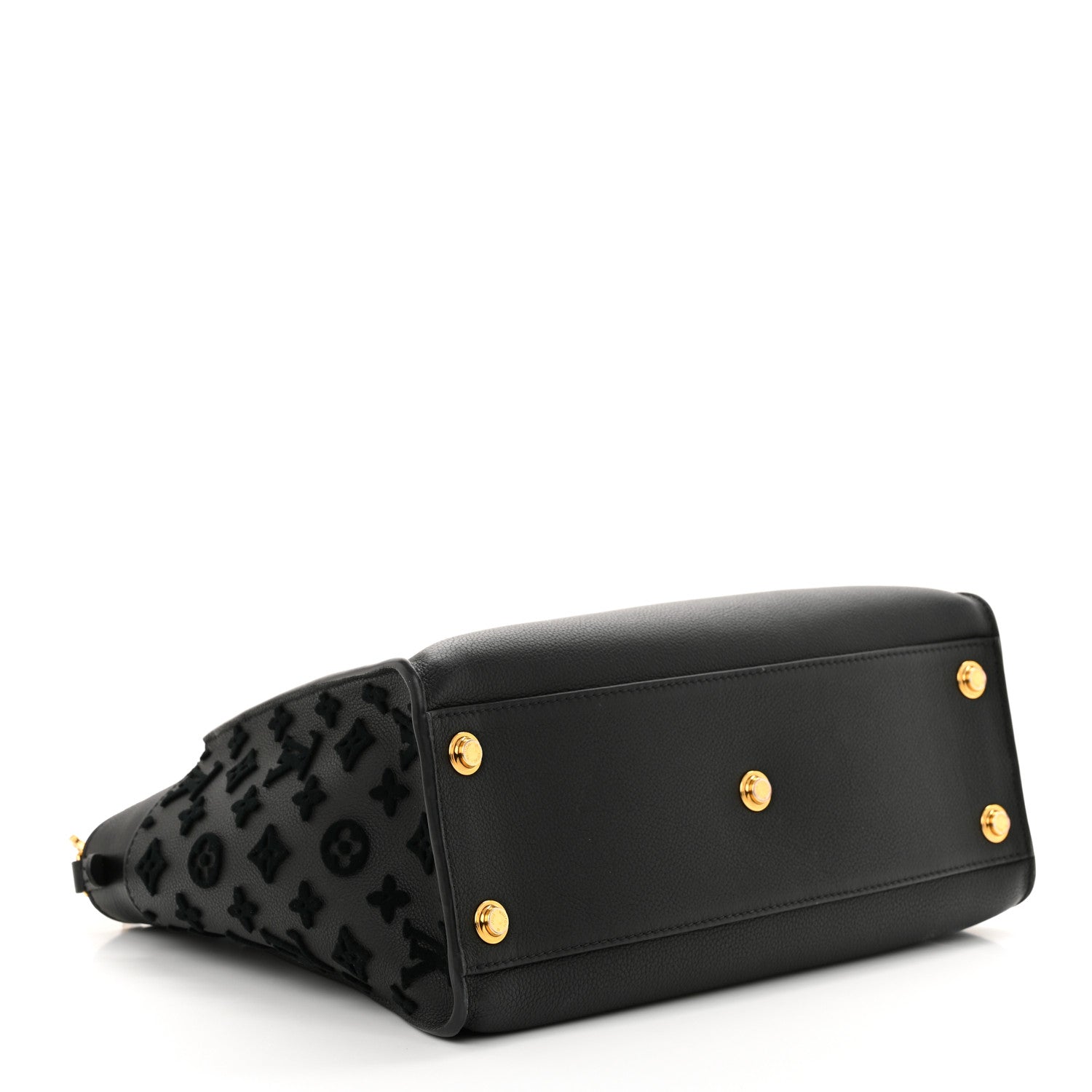 Calfskin Monogram Tufting On My Side Black