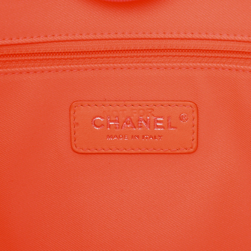Mixed Fibers Small Deauville Tote Pink Orange