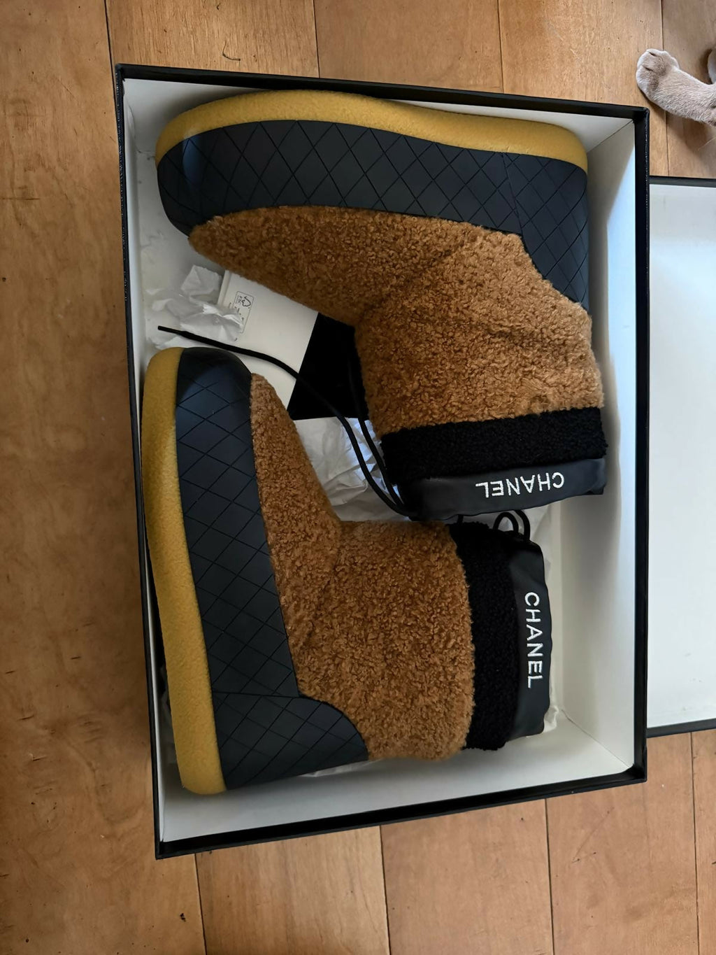 Chanel Après-Ski Shearling Snow Boots- For Him, Size 42