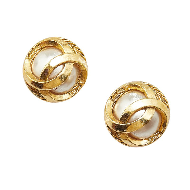 Chanel Vintage Pearl Earrings