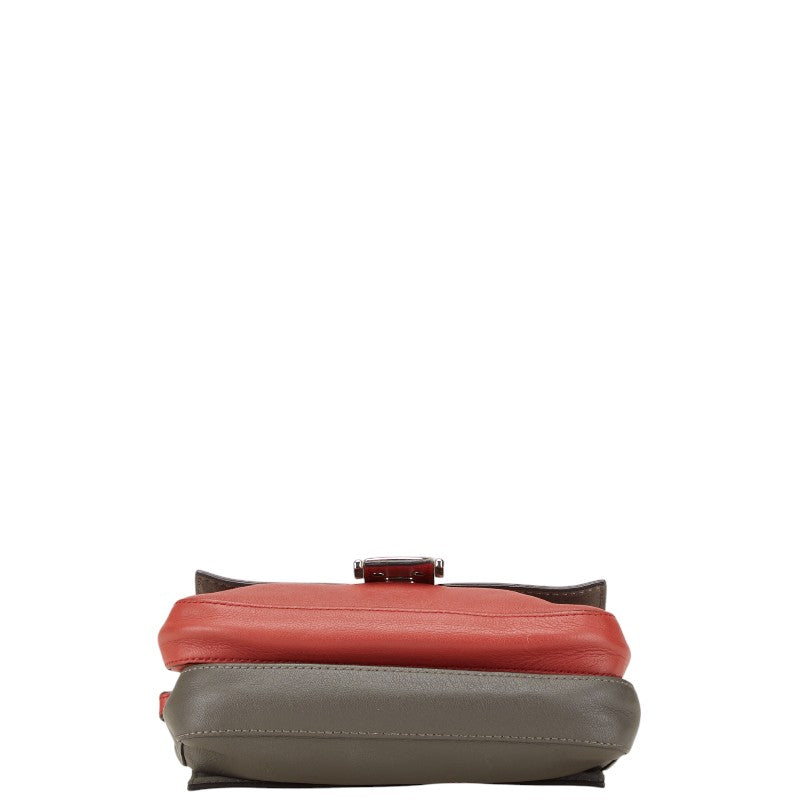 Fendi Double Micro Bucket Leather 2way Bag