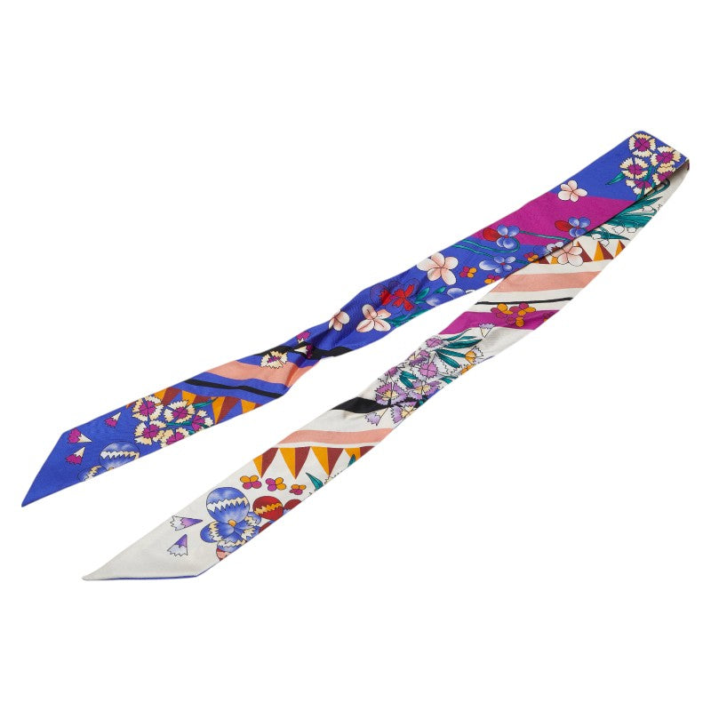 Fendi Flower Motif Silk Scarf