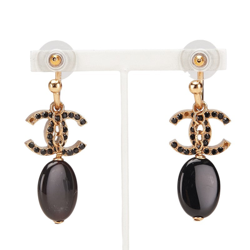 Chanel Coco Mark Rhinestone Earrings